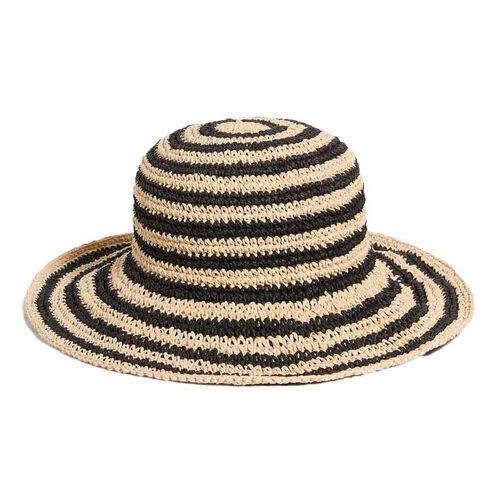 Seafolly Shady Lady Raffia Stripe Bucket Hat